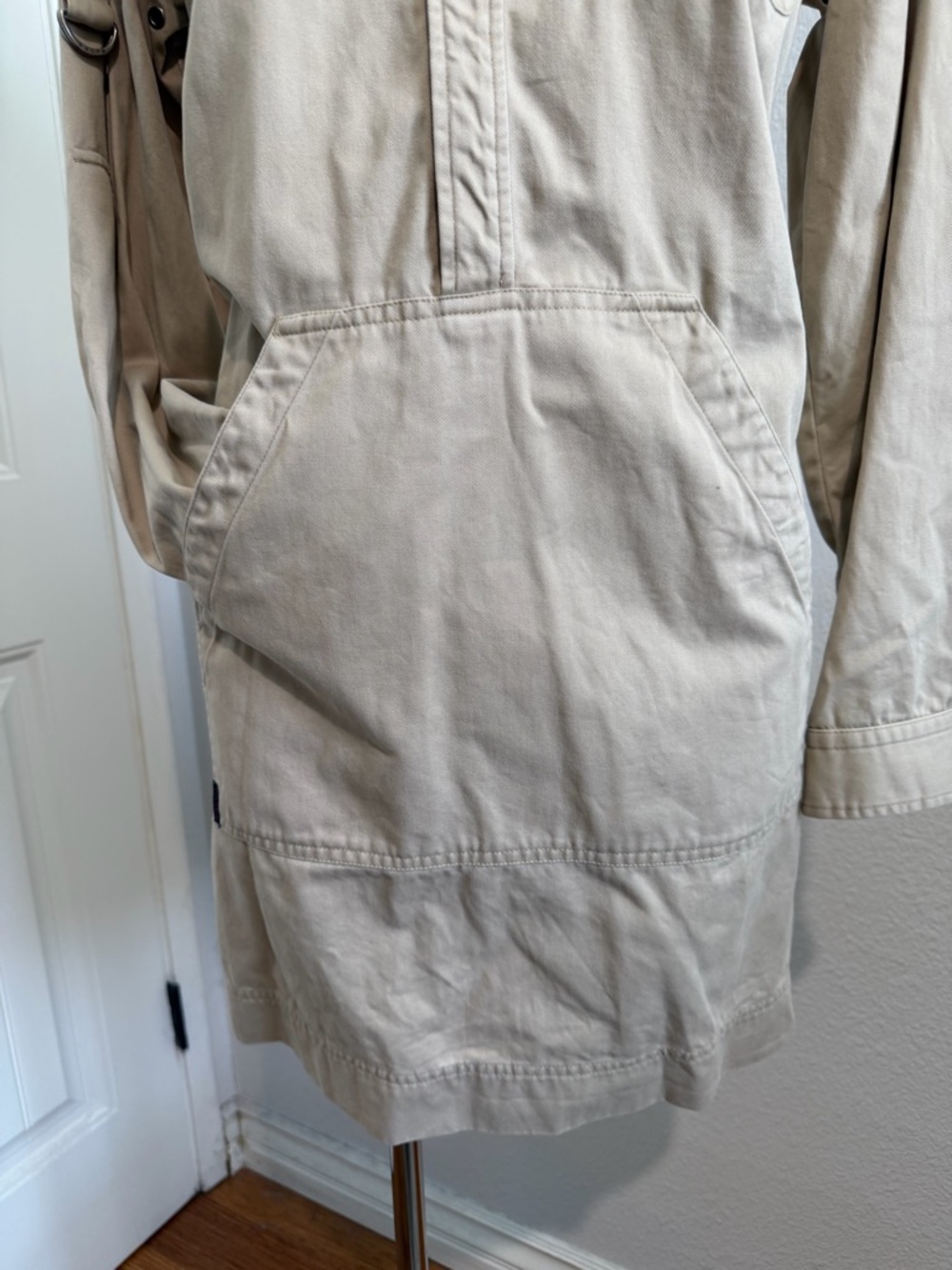 Ralph Lauren Beige/Tan Cotton Dress S - Picture 4 of 9